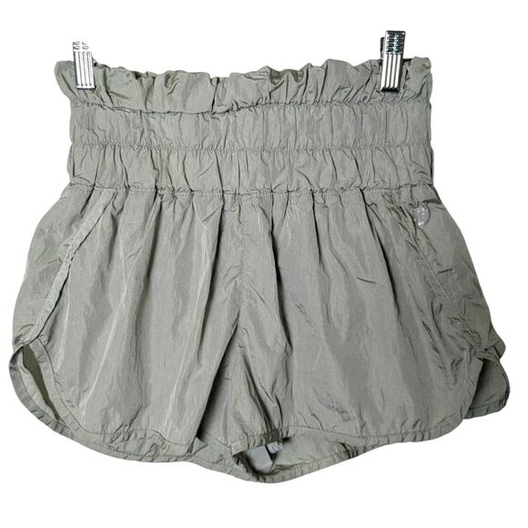 FP Movement Womens Way Home Green High Rise Athletic Running Shorts Women Size S - Picture 1 of 13